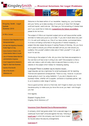 Autumn newsletter
